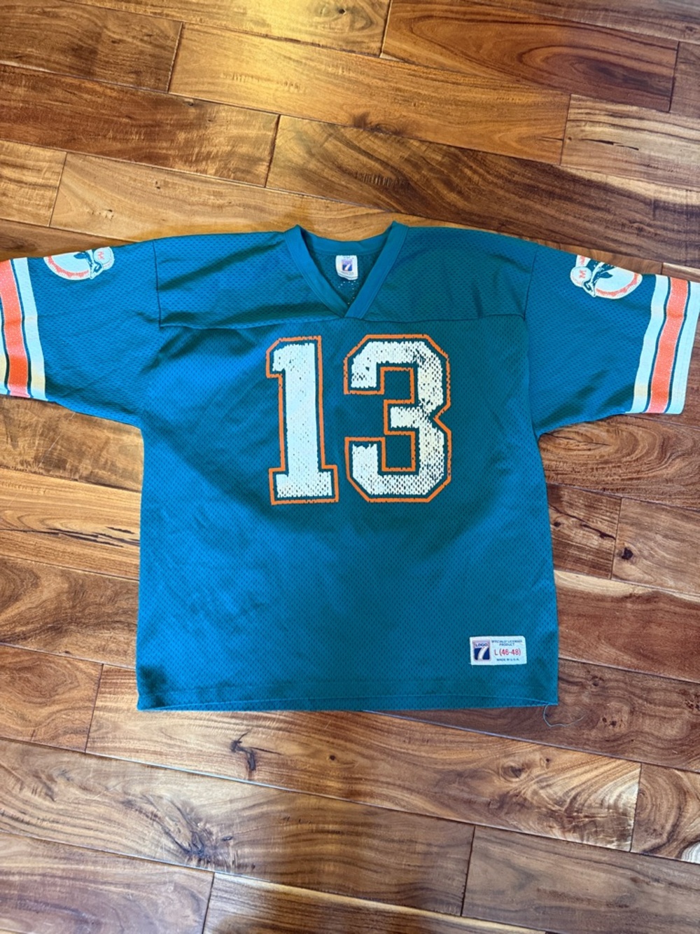 Vintage Logo 7 Miami Dolphins - Dan Marino, Large- GUC (consider age)